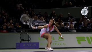 Agnieszka Radwanska 2013 Sony Open Tennis Hot Shot [upl. by Aleb]