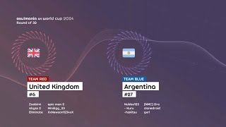 osumania 4K World Cup 2024 Argentina vs UK  Match 1 [upl. by Anaujahs961]