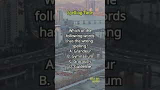 Spelling Time 485 spelling englishlearning englishvocabulary questions quiz [upl. by Aken]