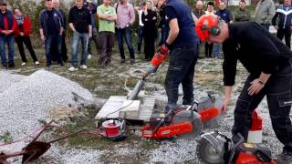 Core drilling concrete drill Husqvarna DM 220 [upl. by Flessel]