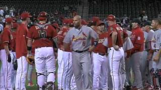 20100421 Benches clear in Arizona [upl. by Inajar]