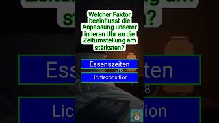 🌞 ZeitumstellungTrick Dieser Faktor steuert deine innere Uhr 🕰️ Wusstest du das [upl. by Eidur]