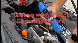 Honda Civic AC blows warm at stops How to test and diagnose cooling fan [upl. by Lohrman]