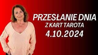 PRZESŁANIE DNIA z kart Tarota 4102024  Joanna Stawińska przesłaniednia kartadnia [upl. by Adrianna]