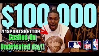 MULTI MILLIONAIRE SPORTS BETTOR MADE 100000 OFF SPORTS BETTING AGAIN DAY IN THE LIFE EPISODE 41 [upl. by Ennaxxor727]