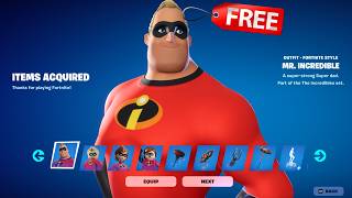 How to Get THE INCREDIBLES for FREE in Fortnite [upl. by Odnesor]