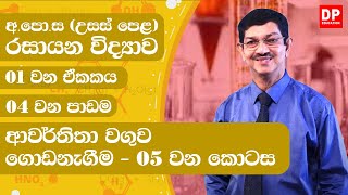 01 ඒකකය  ආවර්තිතා වගුව ගොඩනැගීම  05 වන කොටස  AL Chemistry Unit 01 Build A Periodic Table Part 05 [upl. by Clementi]