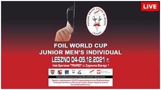 World Cup Leszno 2021  Junior Mens Individual Foil  Final Piste 1 [upl. by Garald185]