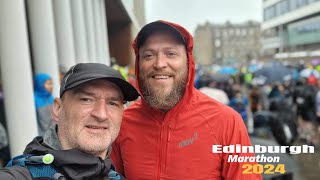 Edinburgh Marathon 2024  Awesome Atmosphere Terrible Weather [upl. by Marks]