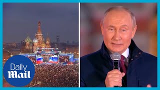 LIVE Putin hosts concert in Moscows Red Square following Ukraine territories annexation ceremony [upl. by Gnav]