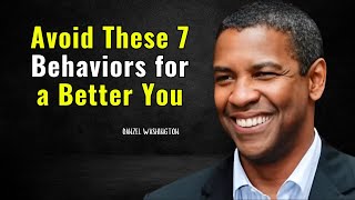 denzel washington  Avoid These 7 Behaviors for a Better You  denzel washington motivation [upl. by Yenahpets]