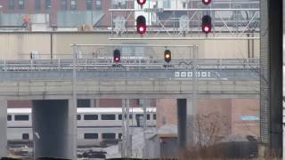 BNSF Chicago Sub Auto Signal 001 and 002 Flashing Approach Medium [upl. by Krista836]