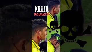 Killer Bouncer Injured Batsman😱  Dangerous Bouncer Ball💀 cricket shots shorts [upl. by Nichol]