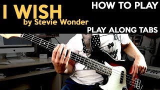 Stevie Wonder  I Wish  HOW TO PLAY Tabs included [upl. by Ginnifer]