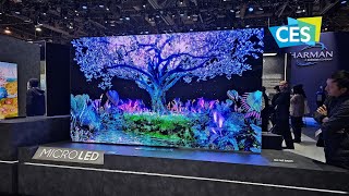 Samsung New MicroLED TVs and Transparent Displays from CES 2024 [upl. by Jasik221]