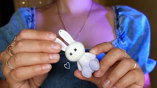 Your favorite makeup with cute lip gloss 🎀🐇 ASMR no talking [upl. by Kinelski]