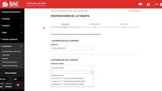 Cómo definir límites y restricciones en Banca en Línea Tarjetas de Crédito Empresariales [upl. by Eb]