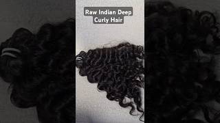 Raw Indian Deep Curly for the perfect Blend rawindianhair rawhairbundles [upl. by Hesketh]