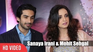 Sanaya Irani with husband Mohit Sehgal Media Interaction  4th Yash Chopra National Memorial Award [upl. by Ennaeilsel]