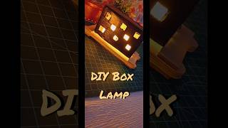 DIY Box Lamp💡❤️ diylamp lamp craft shortsfeed shorts youtubeshorts [upl. by Isidoro]