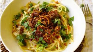 Best khao sueykhawse recipe khaosuey khaosa khawsa memonfood burmeserecipe [upl. by Cahilly]