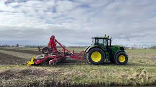 John Deere 6215R Ultimate Edition with Pöttinger Terradisc 6001 [upl. by Onihc791]