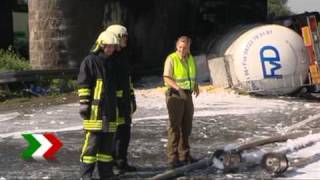 Gefahrgutunfall auf der A2  Recklinghausen [upl. by Maillw]