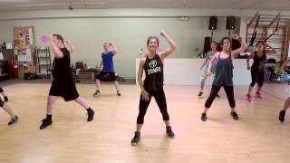 Zumba with Talia quotFireballquot RETRO POP [upl. by Shermie]