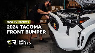 How To Remove The Front Bumper on a 2024 TOYOTA TACOMA  Cali Raised [upl. by Orran]