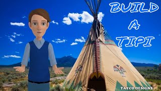 Build Your Own Tepee Tipi or Native American Dwelling [upl. by Yro]