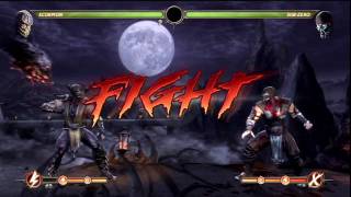 Mortal Kombat 9  Scorpion Moveset Gameplay HD [upl. by Hailee22]