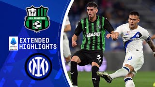 Sassuolo vs Internazionale Extended Highlights  Serie A  CBS Sports Golazo [upl. by Starling]