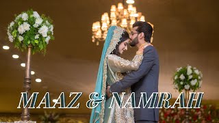 Wedding Story of Maaz amp Namrah  Cinematic Walima Highlights By Team Momentography Studios [upl. by Jehovah]