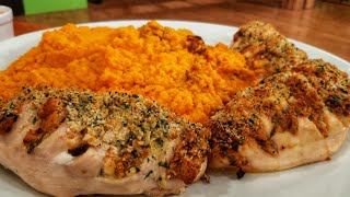 Receta de hoy Persianitas de pollo con puré de zanahorias y calabaza [upl. by Ynwat243]