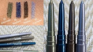 Smashbox Always Sharp 3D Liners  Review amp Swatches [upl. by Dleifxam]