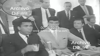 Boxing Contract for fight between Karl Mildenberger and Muhammad Ali in Germany 1966 ARCHIVE FOOTAGE [upl. by Yecaj]