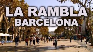 La Rambla Las Ramblas is a Famous Street in Central Barcelona Catalonia Spain Tourist Guide [upl. by Ilona27]