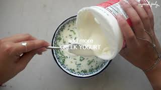 HOW TO MAKE Greek Yogurt Aioli  Inspired Foody [upl. by Ordnajela]