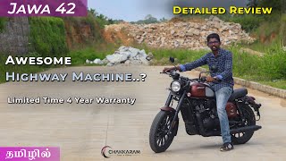 JAWA 42  புது Updates புது Colors 😍  Detailed Tamil Ride Review  Chakkaram [upl. by Auqinehs]