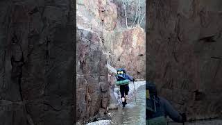 Winter backpacking 🥶❄️ Aravaipa Canyon arizona [upl. by Engleman]