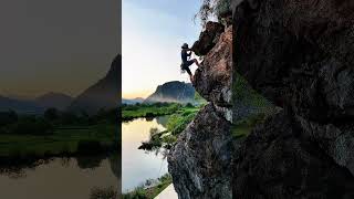 Rock Climbing in Longcun Guilin [upl. by Angrist]