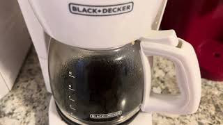 Program clock on Black Decker coffee maker  how to set time and auto start [upl. by Grover]