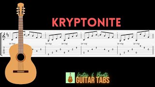 3 Doors Down Kryptonite GUITAR TAB [upl. by December]