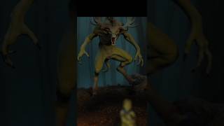 Painting a Wendigo  Forest Monster Diorama [upl. by Vudimir736]