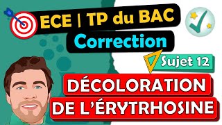 Correction ✅ TP de BAC  ECE 🎯 Physique chimie  Suivi cinétique spectrophotométrique  Terminale [upl. by Nomis]