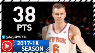 Kristaps Porzingis Full Highlights vs Nuggets 20171030  CareerHIGH 38 Pts NASTY [upl. by Ennire]