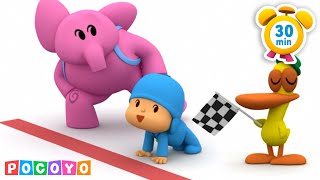 🏃‍♀️ Pocoyo springer ett maratonlopp 🏃‍♂️ 30 minuter  Pocoyó 🇸🇪 Svenska  Officiell kanal [upl. by Adnamma]