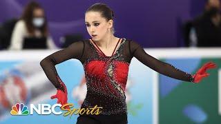 15yearold Kamila Valieva sets TWO world records in stunning free skate  NBC Sports [upl. by Amadeo]