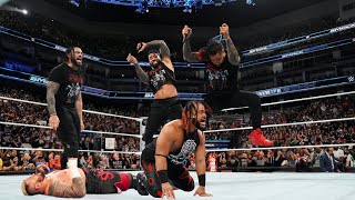 Roman Reigns Bloodline Reunite and Destroy Solo Sikoa Bloodline [upl. by Grussing]