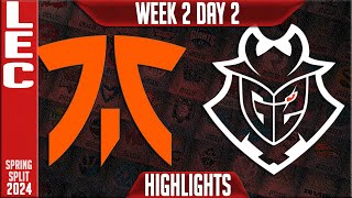 FNC vs G2 Highlights  LEC Spring 2024 W2D2  Fnatic vs G2 Esports [upl. by Terri]